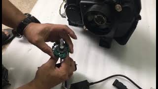 Install D2H HID Xenon lights for Vland headlights [upl. by Sumedocin]