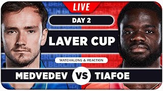 MEDVEDEV vs TIAFOE ● Laver Cup 2024 ● LIVE Tennis Watchalong [upl. by Atronna]