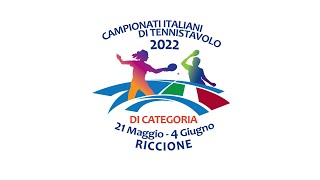 Campionati Italiani di Categoria  Riccione 2022  Doppio MF 4  Tavolo 1 [upl. by Webber]