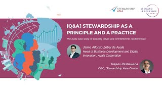 QampA Stewardship as a Principle and a Practice with Jaime Alfonso Zobel de Ayala [upl. by Notyard108]