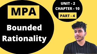 104  Bounded Rationality  Management Principles and Applications  BCom Hons BBA  DU [upl. by Anayrb23]