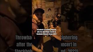 Freestyle rapping after the HarryMack concert in Stockholm Debaser Strand 2022 freestylerap [upl. by Aserat]