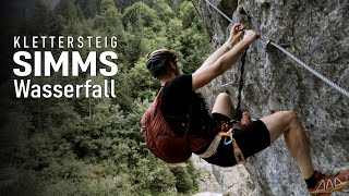 Klettersteig Simmswasserfall und Hängebrücke Holzgau im Tiroler Lechtal [upl. by Ahsenhoj449]