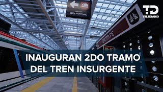 AMLO inaugura el segundo tramo del Tren Interurbano MéxicoToluca [upl. by Tesler]