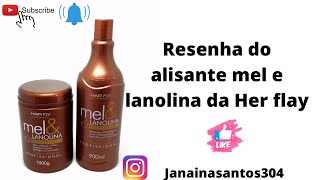 Resenha do alisante mel e lanolina da har flat [upl. by Horatius]