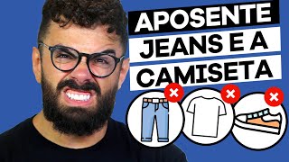 PARE DE USAR CALÇA JEANS E CAMISETA  MODA MASCULINA 2024 [upl. by Kcarb]