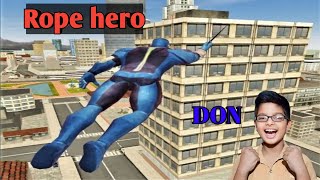 Rope hero 🎮 I play rope hero game videos games ropehero viralvideo [upl. by Tatianna]