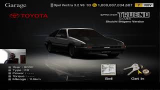 Gran Turismo 4 Toyota Sprinter Trueno GtApex AE86 SSV 00 [upl. by Mchail807]