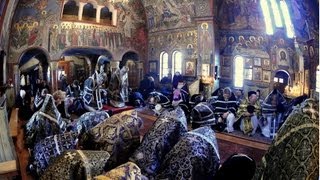 Russian Orthodox Presanctified Liturgy in Holy Trinity Monastery [upl. by Ayitahs]