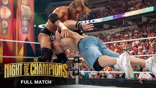 FULL MATCH  Triple H vs John Cena – WWE Title Match WWE Night of Champions 2008 [upl. by Hook216]