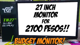 27 INCH MONITOR  TN27 YGT MONITOR  BUDGET MONITOR [upl. by Ailugram]