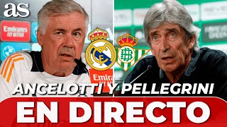 ANCELOTTI y PELLEGRINI EN DIRECTO  rueda de prensa del REAL MADRID vs BETIS [upl. by Rekab]