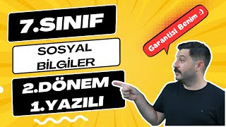 7 Sınıf Sosyal Bilgiler 2 Dönem 1Yazılı 2024  Açık Uçlu Sorular [upl. by Namas]