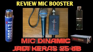 PAKAI BOOSTER MIC  DINAMIC LEBIH KERAS  25 dB [upl. by Schach186]