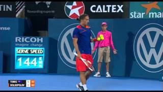 Bernard TOMIC AUS vs Alexandr DOLGOPOLOV UKR QTR FINAL FULL MATCH Apia International Sydney 2014 [upl. by Ellener]