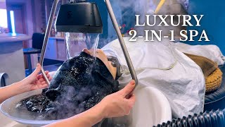 ASMR I FOUND AQUA THERAPY HEAD SPA 3 HOURS AWAY FROM TOKYO [upl. by Ellicec]