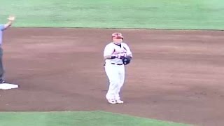 Rehabbing Molina hits RBI double in Springfield [upl. by Herby545]