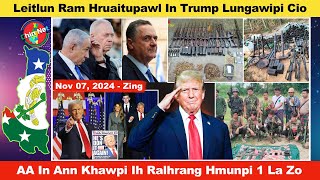 Nov 07 Zing Leitlun Ram Hruaitupawl In Donald Trump Lungawipi AA In Ralhrang Battalion 757 La Zo [upl. by Percy]