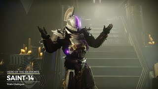 Saint14 Trials Dialogue  Season of the Worthy  Destiny 2 [upl. by Ejrog]