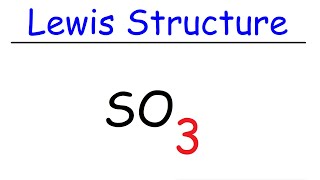 SO3 Lewis Structure  Sulfur Trioxide [upl. by Marfe342]