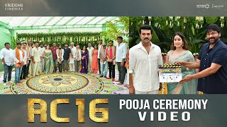 RC16 Pooja Ceremony  Ram Charan  Janhvi Kapoor  Buchi Babu Sana  AR Rahman Mythri Movie Makers [upl. by Kilby]