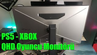 PS5  2K Oyuncu Monitör İncelemesi BenQ Mobiuz EX2710Q 27quot 1 ms QHD 2K FreeSync HDR IPS [upl. by Tamberg17]