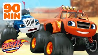 90 MINUTES of Blaze and Crushers Ultimate Races and Rescues  Blaze and the Monster Machines [upl. by Rachelle]