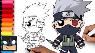 How To Draw Kakashi  Naruto [upl. by Lihp350]