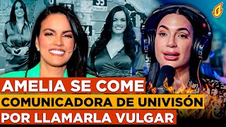 AMELIA ALCANTARA RESPONDE SIN PIEDAD A COMUNICADORA DE UNIVISIÓN ROB MARIEL POR LLAMARLA VULGAR [upl. by Aivatal]