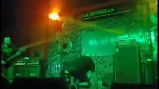 Wattie singer The Exploited collapses in Bogota December 10  2022 [upl. by Yemarej]