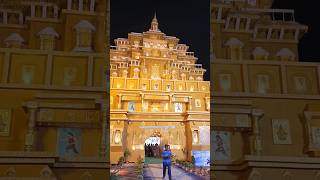 Bahubali Palace🔥barjora bankura durgapuja pandal durgapuja2023 shorts durgapujaporikroma2023 [upl. by Fotzsyzrk594]