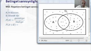 kap 31 Betinget sannsynlighet [upl. by Ahserkal]