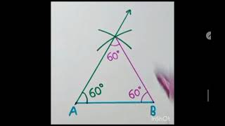 draw equilateral triangle math [upl. by Iridissa660]