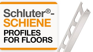 How to install a tile transition on floors Schluter®SCHIENE profile [upl. by Nally]