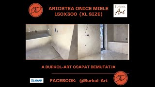 Ariostea Onice Miele 150x300 XL size [upl. by Hahseram623]