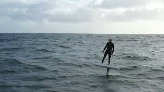 Newport CA Downwind SUP Foiling [upl. by Noeled760]