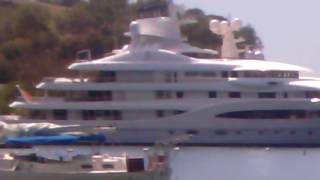 Mexican billionaire Alberto Baillères super yacht mayan queen IV in Grenada port Louis marina [upl. by Edsel890]