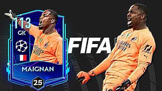 IS HE THE BEST GK113 OVR MIKE MAIGNAN UCL REVIEW  FIFA MOBILE fifamobile EASFCMOBILE [upl. by Laurita]