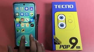 How to adjust icon size in Tecno Pop 9 5G  Tecno me icon size kaise badhaen [upl. by Dagney]