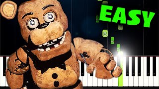 Five Nights at Freddys Song  EASY Piano Tutorial [upl. by Lyndell]