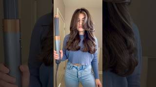 Blowout dyson airwrap hair hairtutorial hairstyles haircolor hairoil blowout shortscraft [upl. by Nyrb]