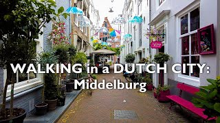 WALKING in a DUTCH CITY Middelburg 4K Ultra HD [upl. by Burney254]