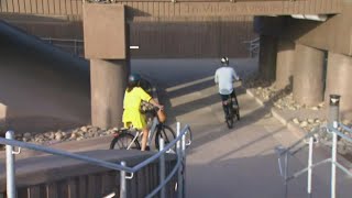 El Portal Undercrossing and Leucadia Streetscape open for Encinitas pedestrians bicyclists [upl. by Swetiana]