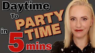 Quick Evening Glam OVER 40 From daytime to party makeup in 5 minutes [upl. by Nedac]