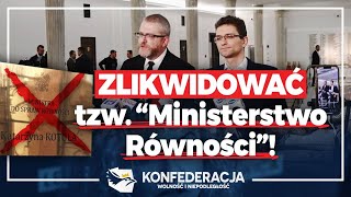 Urząd Ministra do spraw Równości do likwidacji [upl. by Brockie20]