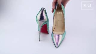 Scarpin Christian Louboutin Pigalle Foiles  Etiqueta Única [upl. by Nama]