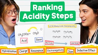 Ranking Acidity Using pKa and Drawing Arrows in AcidBase Reactions [upl. by Aowda834]