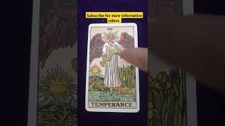 Temperance card meaning in Tarot tarot fortunetelling viralvideo [upl. by Acinnor]