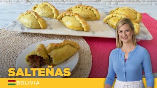 DELICIOSAS SALTEÑAS 🥟 Empanadas BOLIVIANAS por Anna Olson  El Gourmet [upl. by Korenblat]