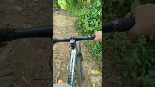 Full rigid single speed MTB on dirt paths [upl. by Drawe197]